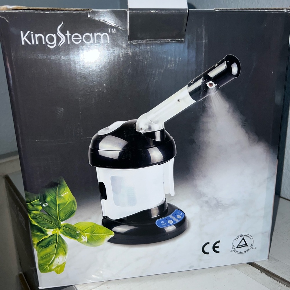 Kingsteam Facial Steamer in Black and White